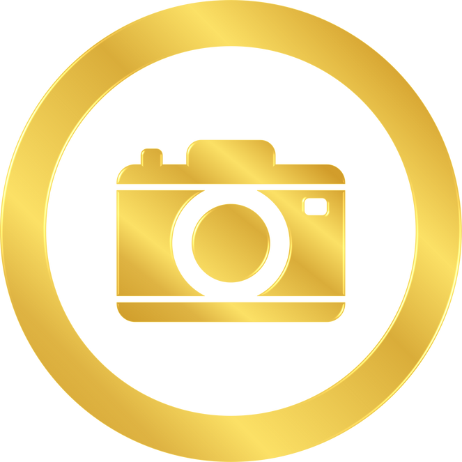 Gold Camera Icon